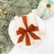 Fall Ribbon 1.5 inch x 30 Yard Handmade Silk, Ivory/Dusty Sage/Terracotta Fringe Chiffon Ribbon for Wedding Invitations, Bridal Bouquets Wrapping, Flower Arrangement Decoration